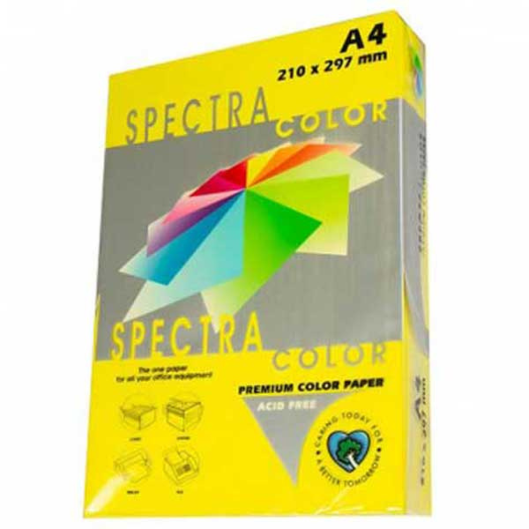 PAPER COLOUR A4 SPECTRA CYBER HP YELLOW 